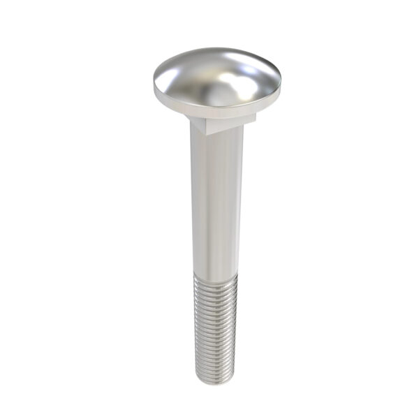 Round Head Square Neck Bolt, 1/2" X 4-1/2"