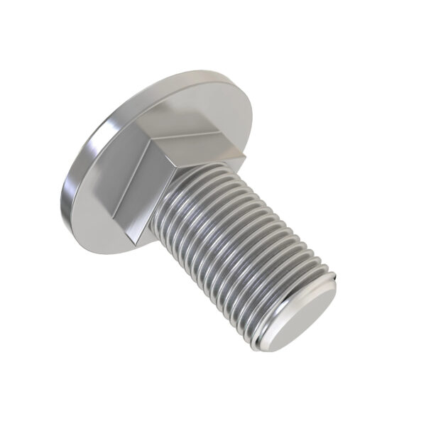 Round Head Square Neck Bolt, M8 X 20