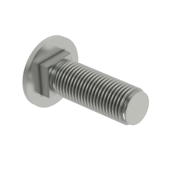 Round Head Square Neck Bolt, M10 X 35