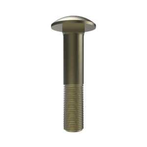 Round Head Square Neck Bolt, M16 X 80