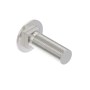 Round Head Square Neck Bolt, M16 X 50