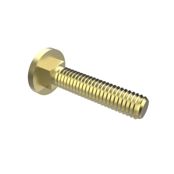 Round Head Square Neck Bolt, M6 X 30