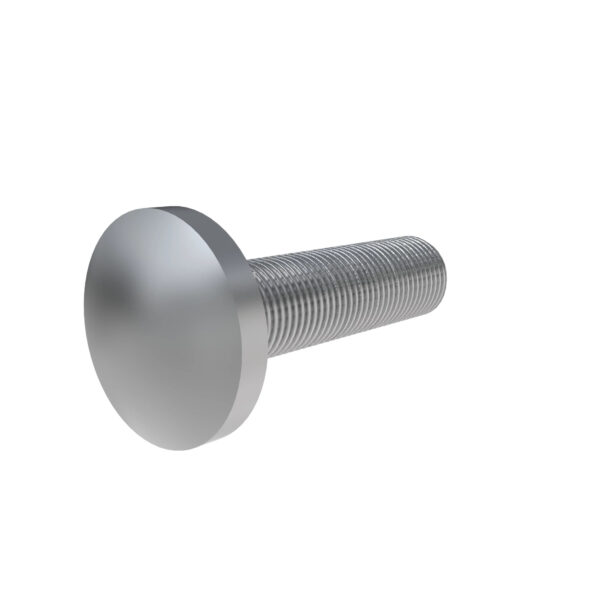 Round Head Square Neck Bolt, M6 X 25