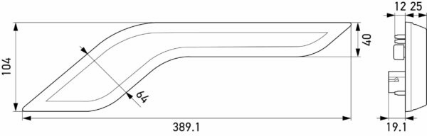 Trim Cover, tail light - Shapeline Style