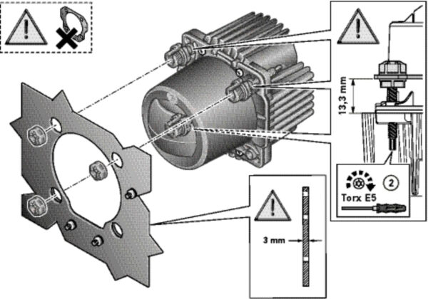 Asymmetric/DE/LED-Insert, headlight - 90mm Essential L4565