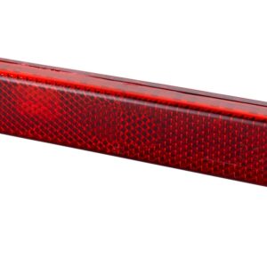 Reflector - Lens Colour: Red - oval - Glued/mounting