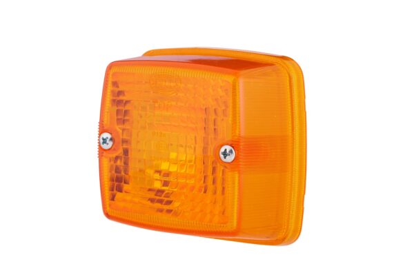 Lens, direction indicator