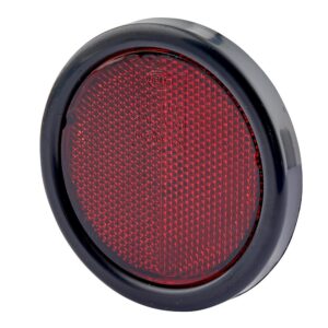 Reflector - Lens Colour: Red - round - mounting/Bolted