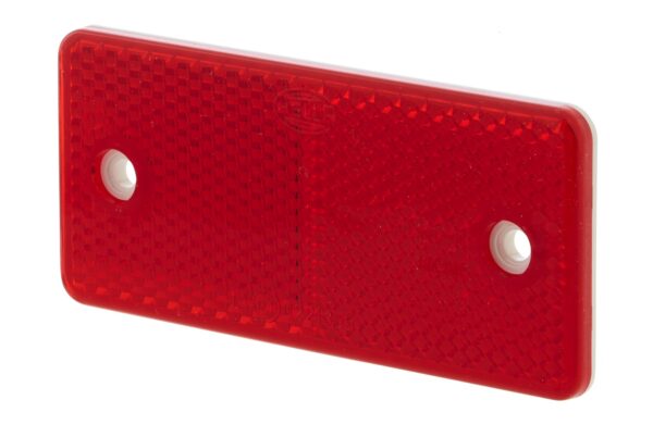 Reflector - Lens Colour: red - rectangular - Bolted/mounting
