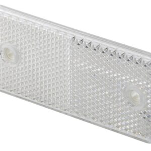 Reflector - Lens Colour: White - rectangular - Bolted/mounting