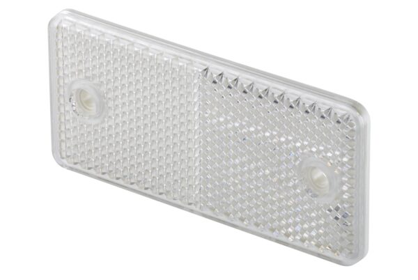 Reflector - Lens Colour: White - rectangular - Bolted/mounting