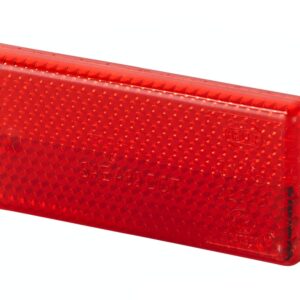 Reflector - Lens Colour: Red - rectangular - Glued/mounting
