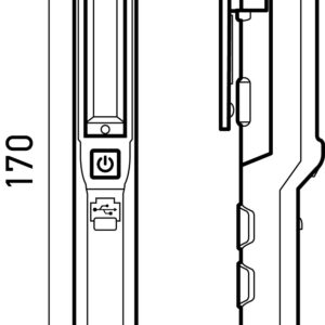 LED-Hand lamp UPL150 - 3.7V