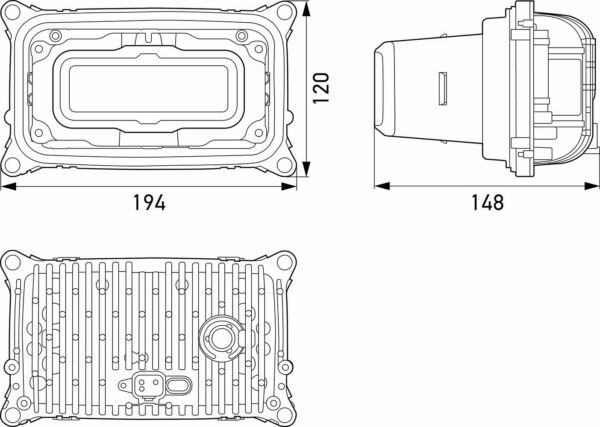Bi-LED-Insert, headlight - SlimLine - 12/24V