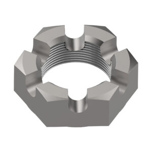 Hexagonal Slotted Nut, 1/4"
