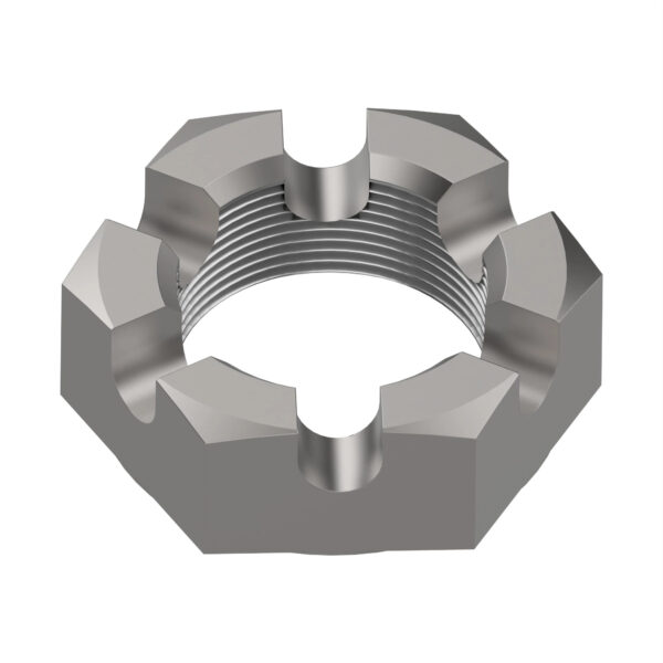 Hexagonal Slotted Nut, 1/4"