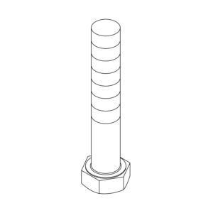 Hexagonal Head Screw, M24 X 140