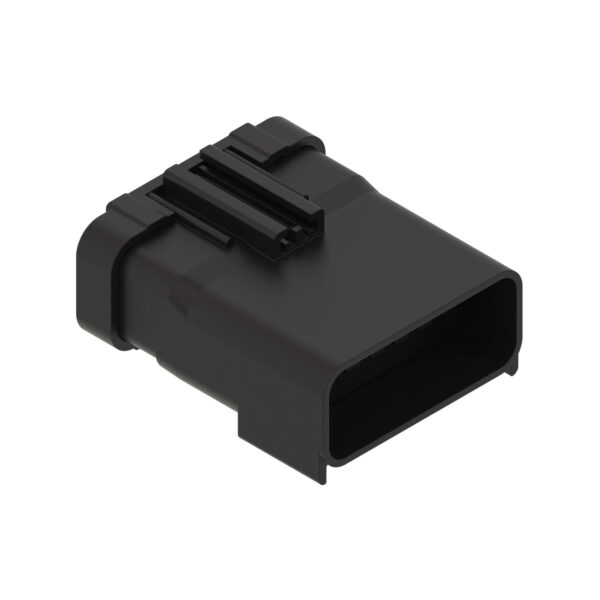 Black Internal Electrical Connector Housing, 14 Cavities