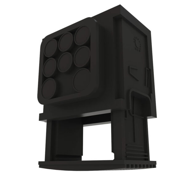 Black External Electrical Connector Housing, 8 Cavities