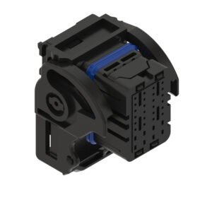 Gray External Electrical Connector Housing, 32 Cavities