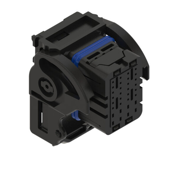 Gray External Electrical Connector Housing, 32 Cavities