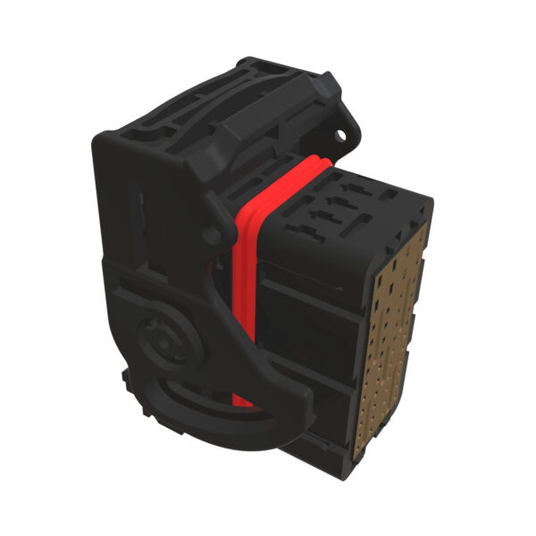 Brown External Electrical Connector Housing, 48 Cavities