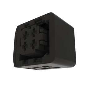 Black External Electrical Connector Housing, 4 Cavities
