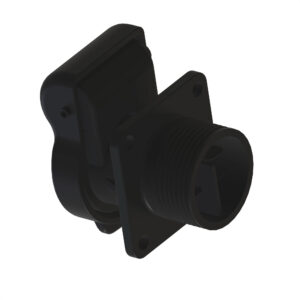 Black External Electrical Connector Housing, Cavities 3