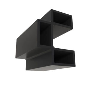 Black External Electrical Connector Housing, 3 Cavities