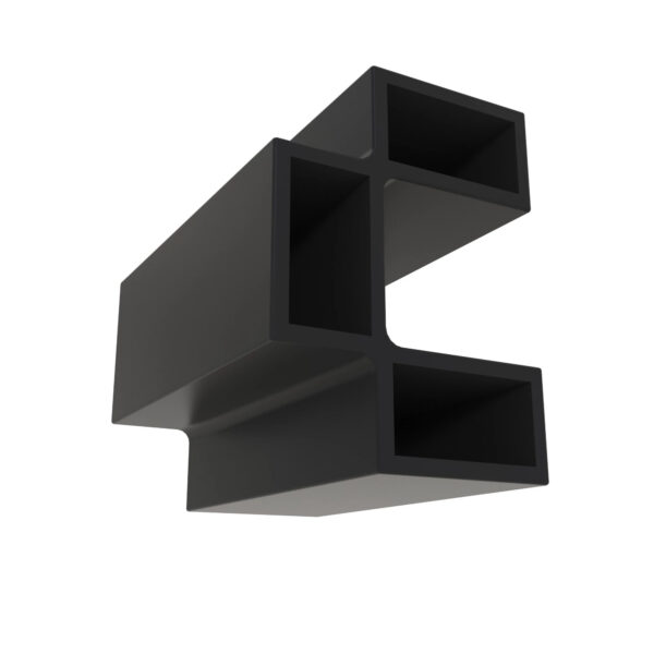 Black External Electrical Connector Housing, 3 Cavities