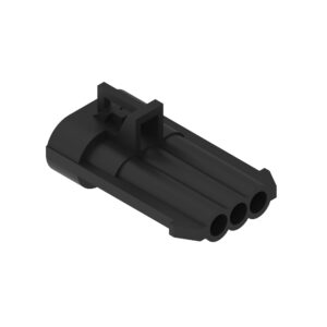 Black Internal Electrical Connector Housing, 3 Cavities