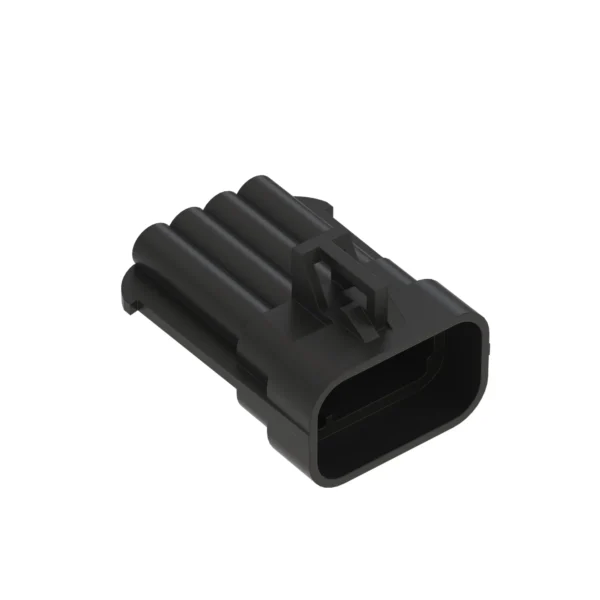 Gray Internal Electrical Connector Housing, Cavities 8