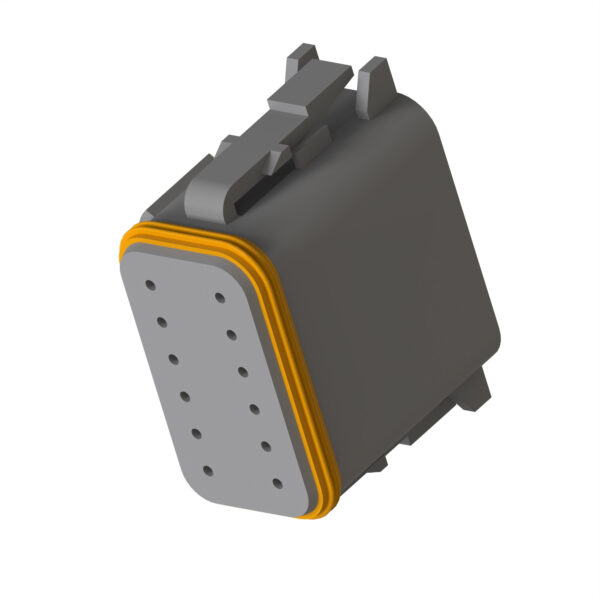 Gray Internal Electrical Connector Assembly, 12 Cavities