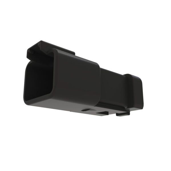 Black External Electrical Connector Housing, 4 Cavities