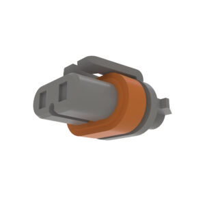 Gray External Electrical Connector Assembly, 2 Cavities