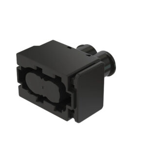 Black External Electrical Connector Housing, 2 Cavities
