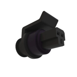 Black External Electrical Connector Housing, 3 Cavities