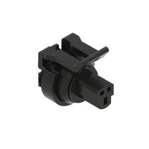 Black External Electrical Connector Housing, 3 Cavities