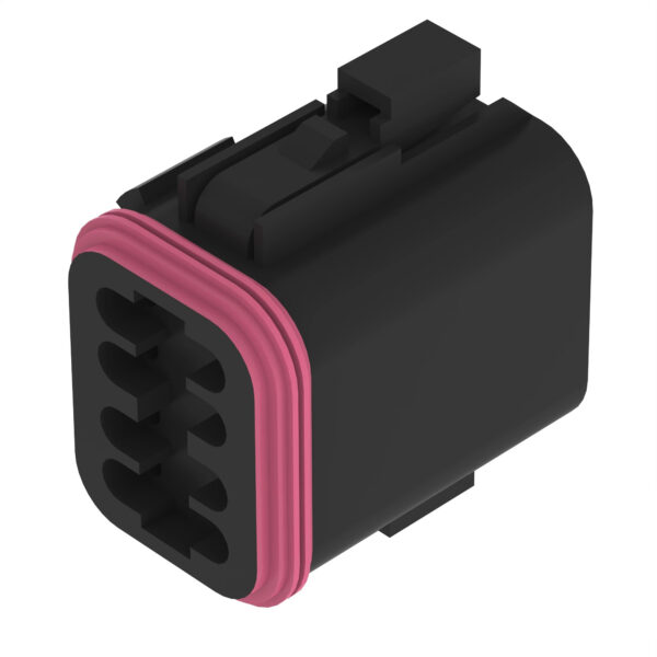 Gray Internal Electrical Connector Housing, Cavities 8