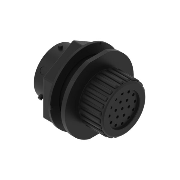 Black Electrical Connector Housing, 19 Cavities