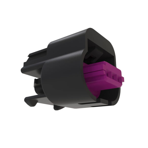 Black External Electrical Connector Housing, 3 Cavities