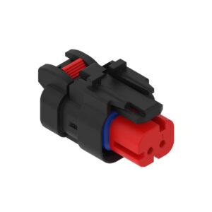 Red Electrical Connector Housing 2 Cavities