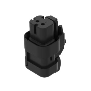 Gray Electrical Connector Housing, 2 Cavities
