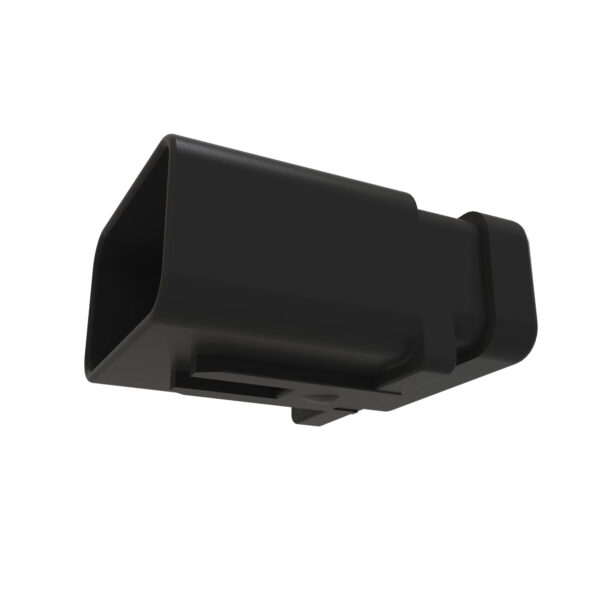 Red External Electrical Connector Housing, 12 Cavities