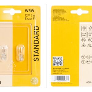 Bulb - W5W - Standard - 12V - 5W - Quantity: 2