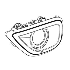 LED Low Beam Headlight Assembly, Right Side