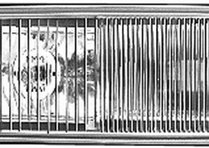 Halogen-Housing, front fog light - 24V