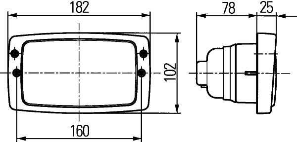 Halogen-Worklight - Modul 6213 - 12V