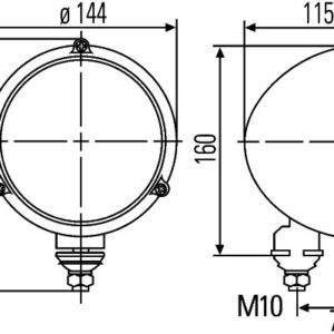Headlight - M133 - 12V