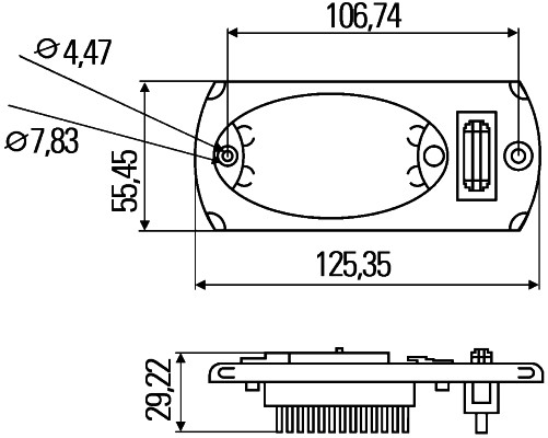 Interior Light - Mini OvalLED - LED - 24V